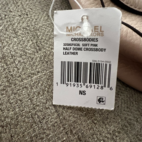 Michael Kors Leather Half Dome Crossbody in Soft Pink - Picture 2 of 2